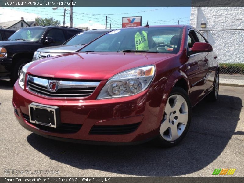 Berry Red / Gray 2007 Saturn Aura XE