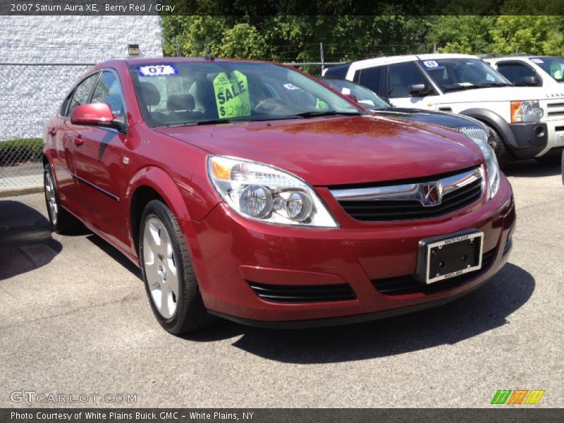 Berry Red / Gray 2007 Saturn Aura XE
