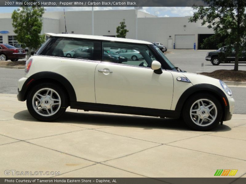 Pepper White / Carbon Black/Carbon Black 2007 Mini Cooper S Hardtop