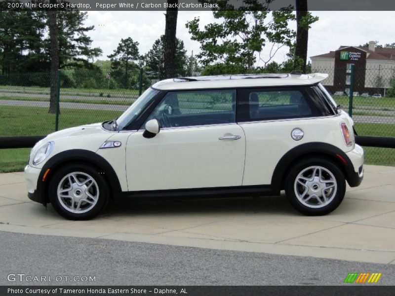 Pepper White / Carbon Black/Carbon Black 2007 Mini Cooper S Hardtop