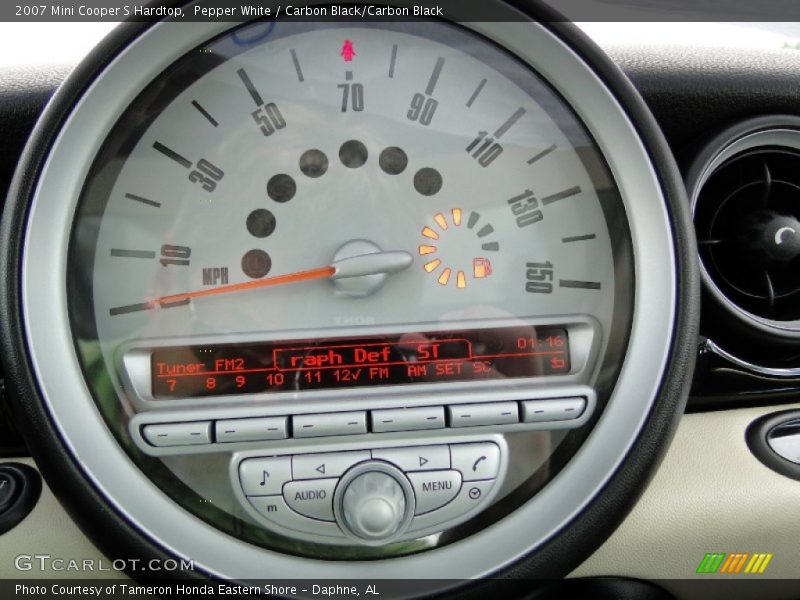 Pepper White / Carbon Black/Carbon Black 2007 Mini Cooper S Hardtop