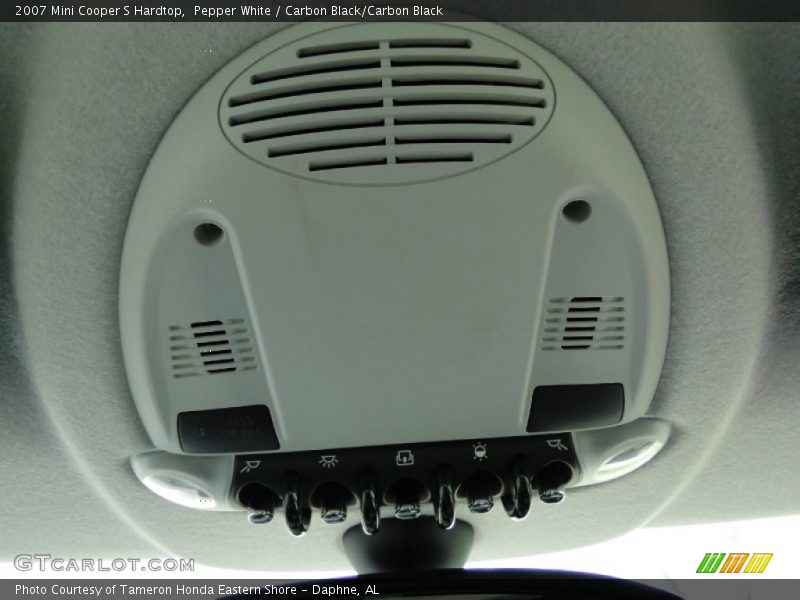 Pepper White / Carbon Black/Carbon Black 2007 Mini Cooper S Hardtop