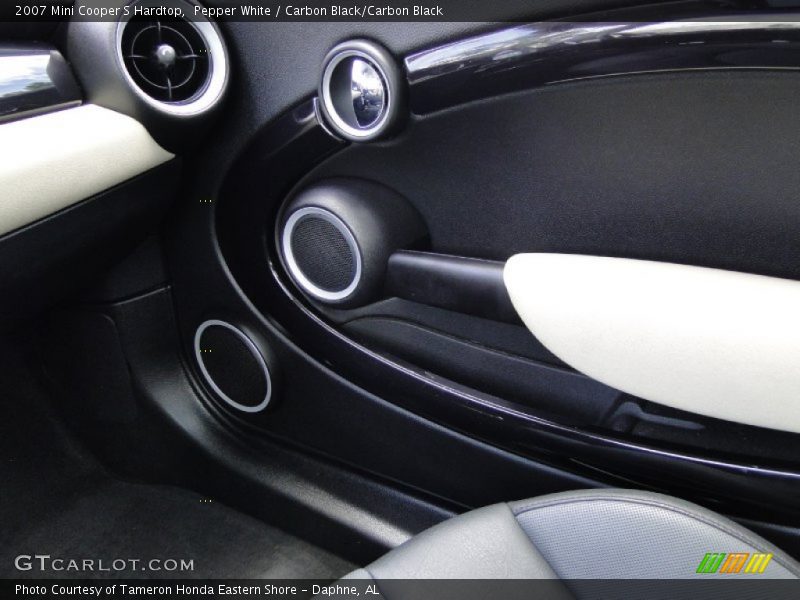 Pepper White / Carbon Black/Carbon Black 2007 Mini Cooper S Hardtop