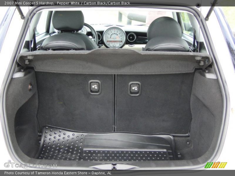 Pepper White / Carbon Black/Carbon Black 2007 Mini Cooper S Hardtop