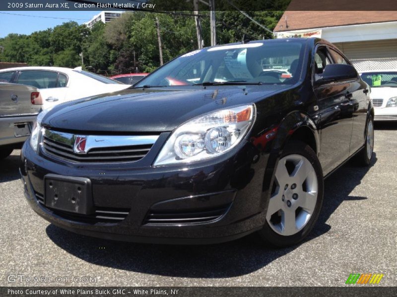 Carbon Flash Metallic / Gray 2009 Saturn Aura XE