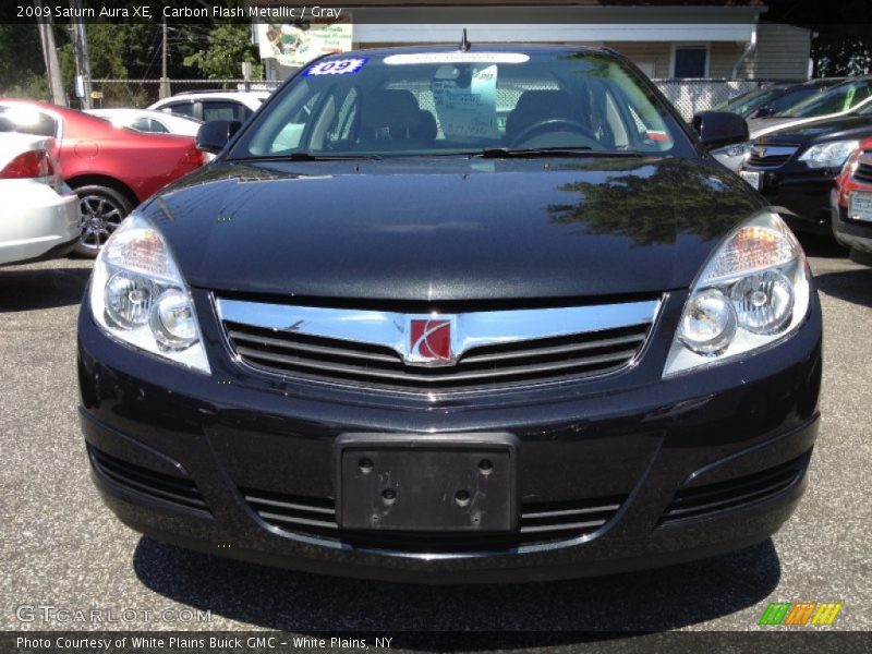 Carbon Flash Metallic / Gray 2009 Saturn Aura XE