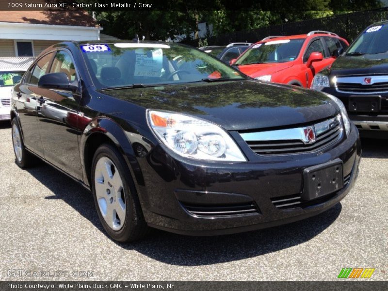 Carbon Flash Metallic / Gray 2009 Saturn Aura XE