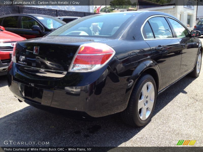 Carbon Flash Metallic / Gray 2009 Saturn Aura XE