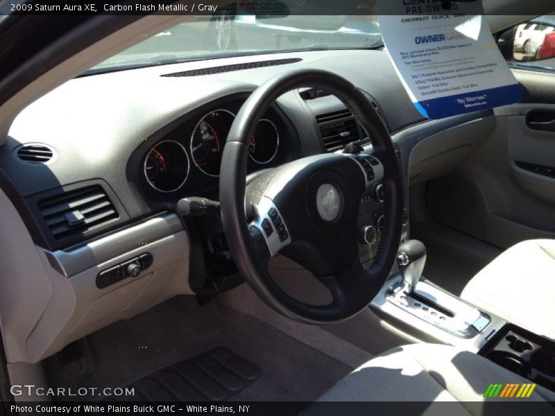 Carbon Flash Metallic / Gray 2009 Saturn Aura XE