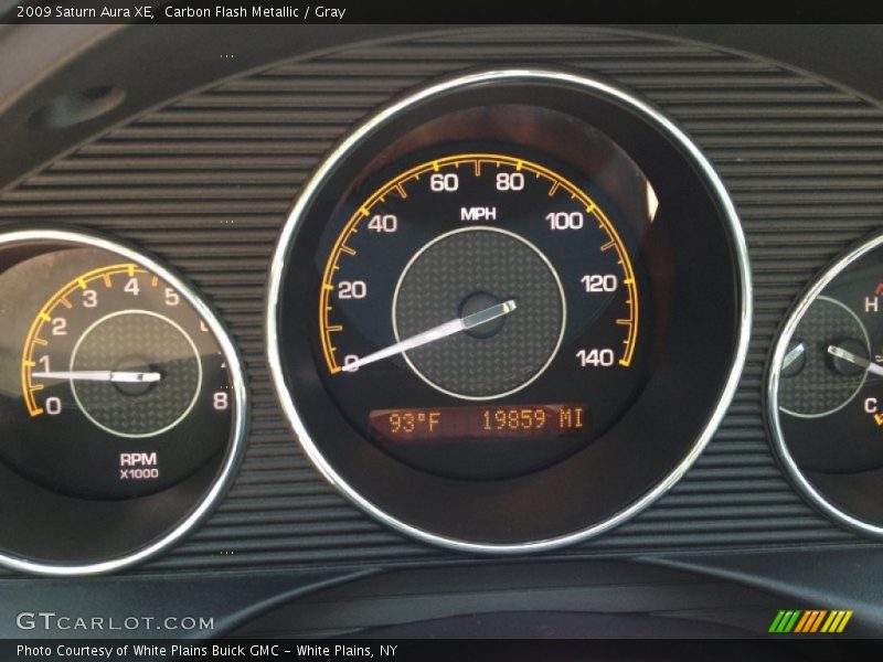 Carbon Flash Metallic / Gray 2009 Saturn Aura XE