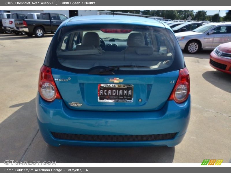 Tahiti Green / Neutral 2009 Chevrolet Aveo Aveo5 LT