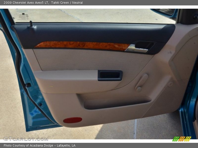 Tahiti Green / Neutral 2009 Chevrolet Aveo Aveo5 LT