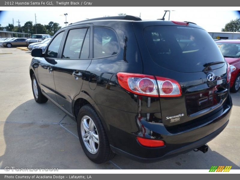 Twilight Black / Gray 2012 Hyundai Santa Fe GLS