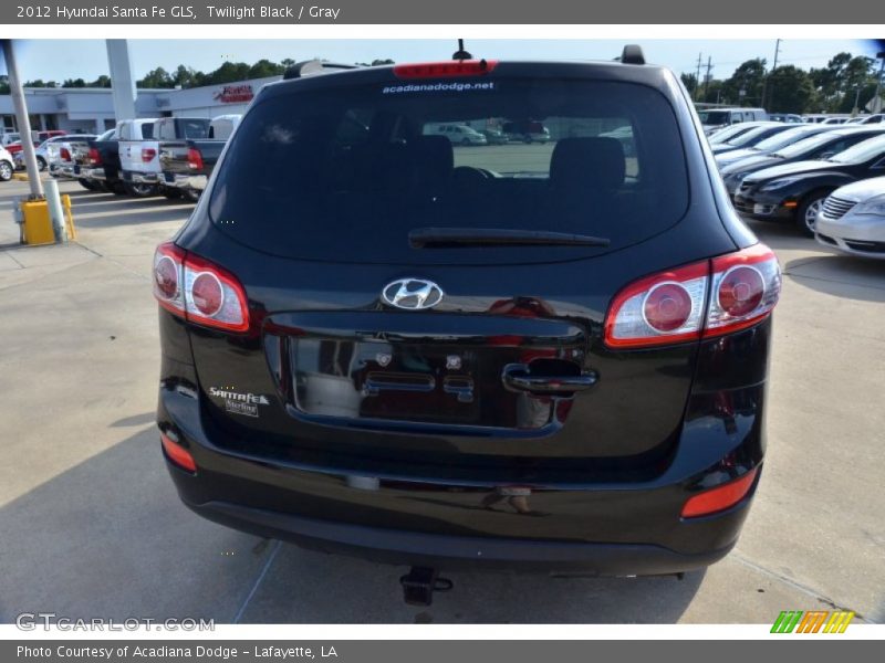 Twilight Black / Gray 2012 Hyundai Santa Fe GLS