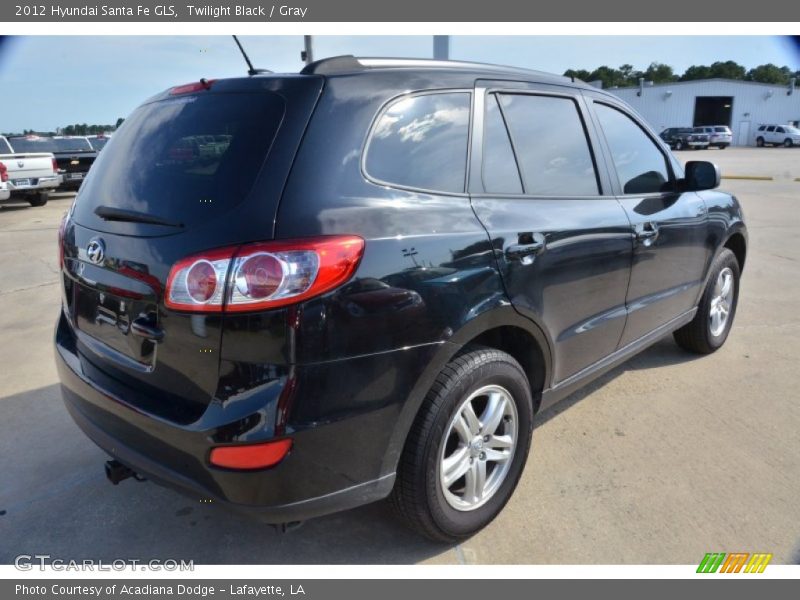 Twilight Black / Gray 2012 Hyundai Santa Fe GLS