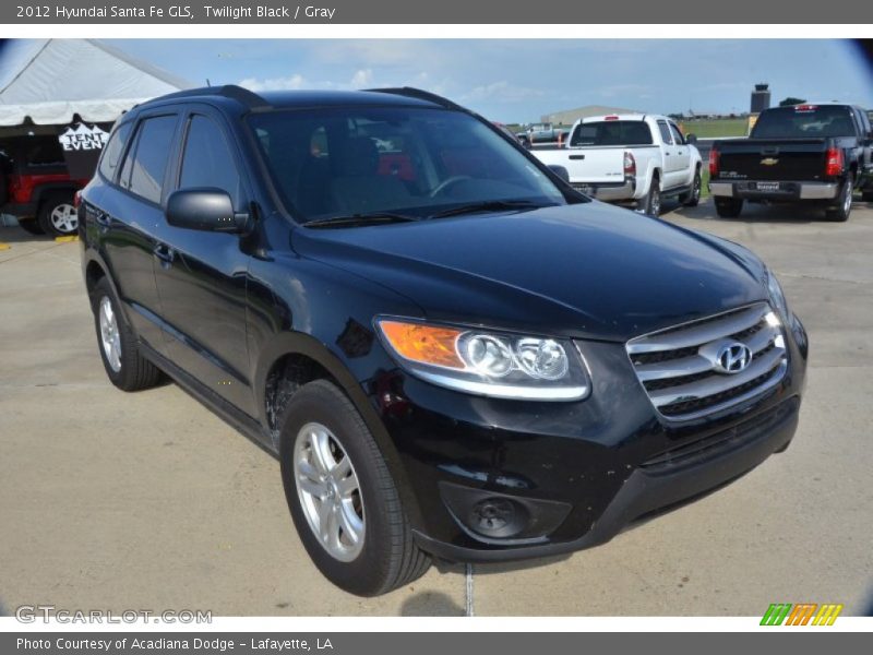 Twilight Black / Gray 2012 Hyundai Santa Fe GLS