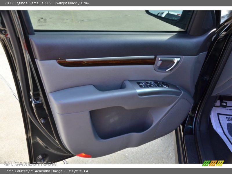 Twilight Black / Gray 2012 Hyundai Santa Fe GLS