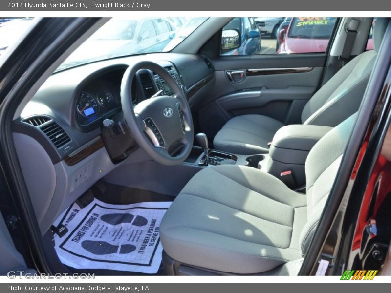 Twilight Black / Gray 2012 Hyundai Santa Fe GLS