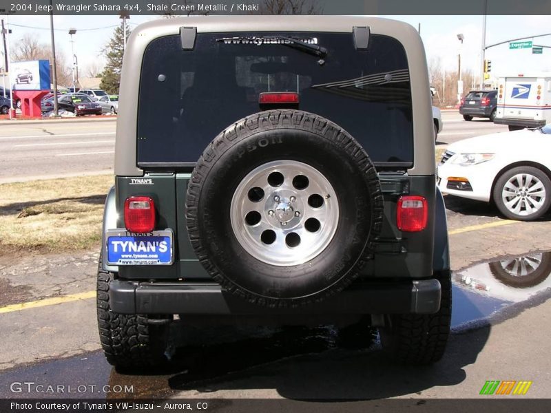 Shale Green Metallic / Khaki 2004 Jeep Wrangler Sahara 4x4