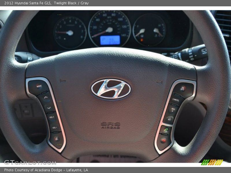 Twilight Black / Gray 2012 Hyundai Santa Fe GLS
