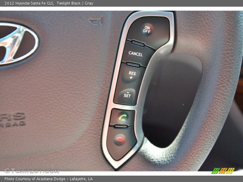 Twilight Black / Gray 2012 Hyundai Santa Fe GLS