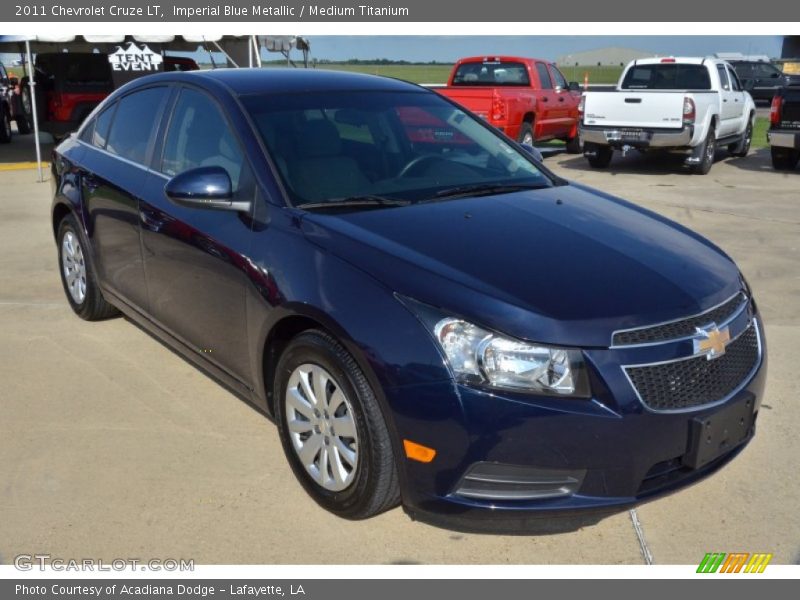 Imperial Blue Metallic / Medium Titanium 2011 Chevrolet Cruze LT
