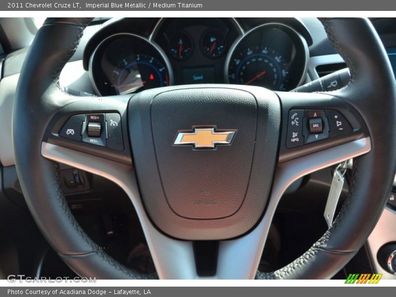 Imperial Blue Metallic / Medium Titanium 2011 Chevrolet Cruze LT