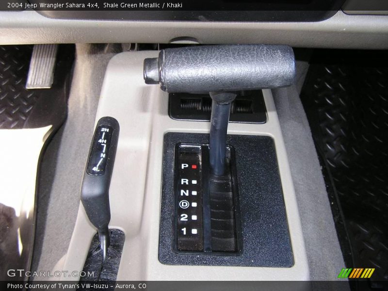 Shale Green Metallic / Khaki 2004 Jeep Wrangler Sahara 4x4