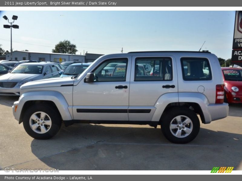 Bright Silver Metallic / Dark Slate Gray 2011 Jeep Liberty Sport