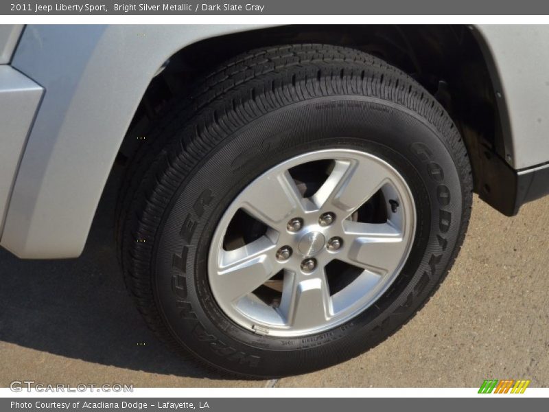 Bright Silver Metallic / Dark Slate Gray 2011 Jeep Liberty Sport