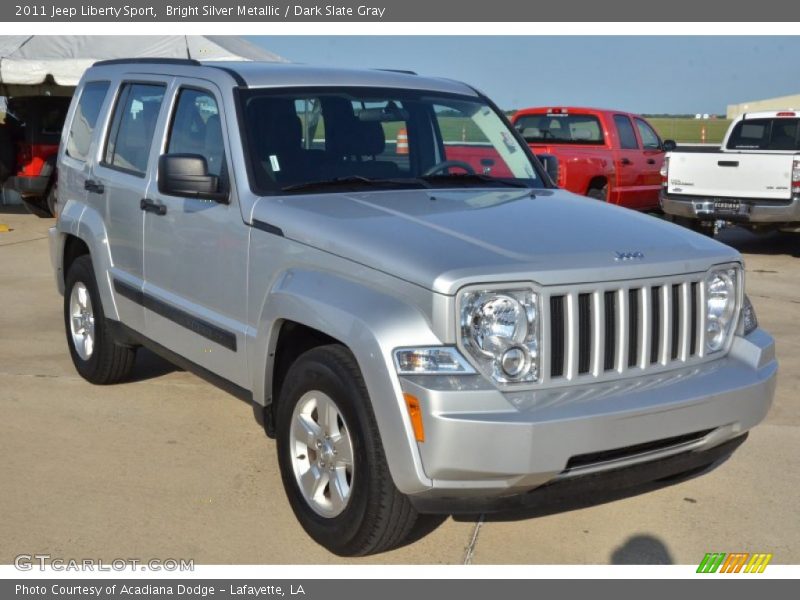 Bright Silver Metallic / Dark Slate Gray 2011 Jeep Liberty Sport