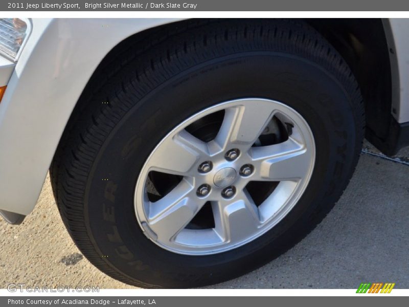 Bright Silver Metallic / Dark Slate Gray 2011 Jeep Liberty Sport