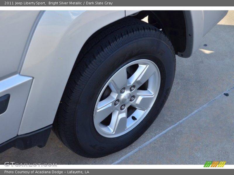 Bright Silver Metallic / Dark Slate Gray 2011 Jeep Liberty Sport