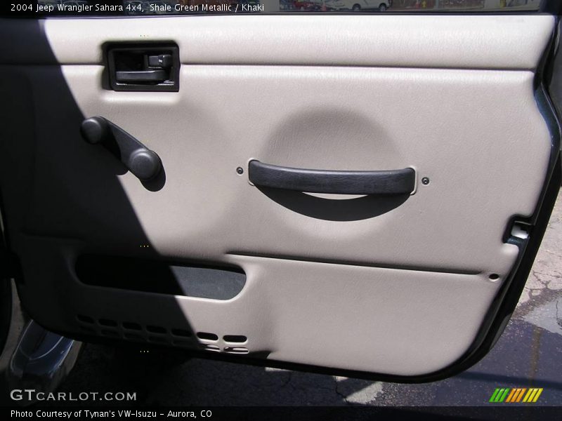 Shale Green Metallic / Khaki 2004 Jeep Wrangler Sahara 4x4