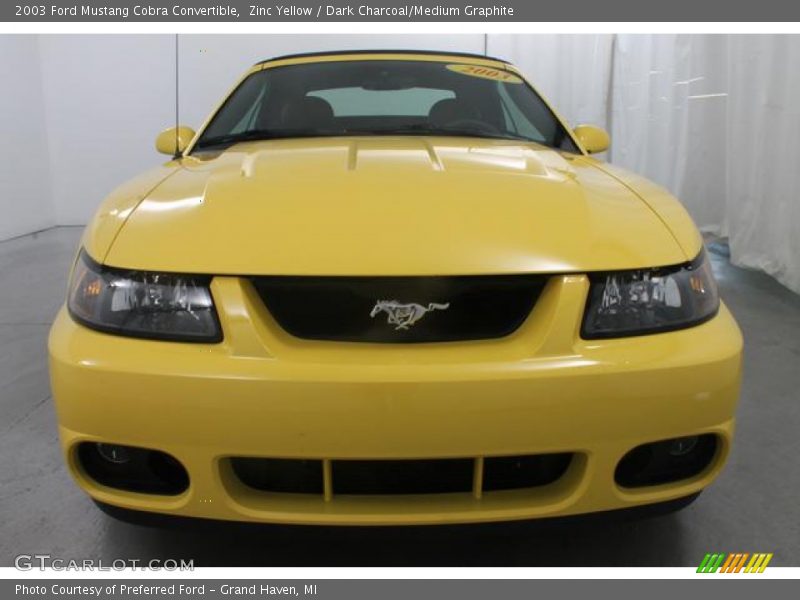 Zinc Yellow / Dark Charcoal/Medium Graphite 2003 Ford Mustang Cobra Convertible