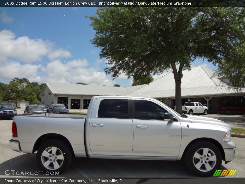 Bright Silver Metallic / Dark Slate/Medium Graystone 2009 Dodge Ram 1500 Big Horn Edition Crew Cab