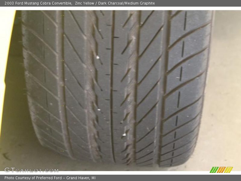 Zinc Yellow / Dark Charcoal/Medium Graphite 2003 Ford Mustang Cobra Convertible