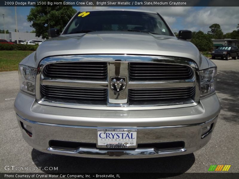 Bright Silver Metallic / Dark Slate/Medium Graystone 2009 Dodge Ram 1500 Big Horn Edition Crew Cab