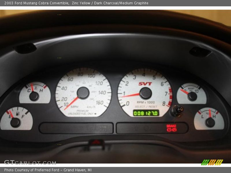  2003 Mustang Cobra Convertible Cobra Convertible Gauges