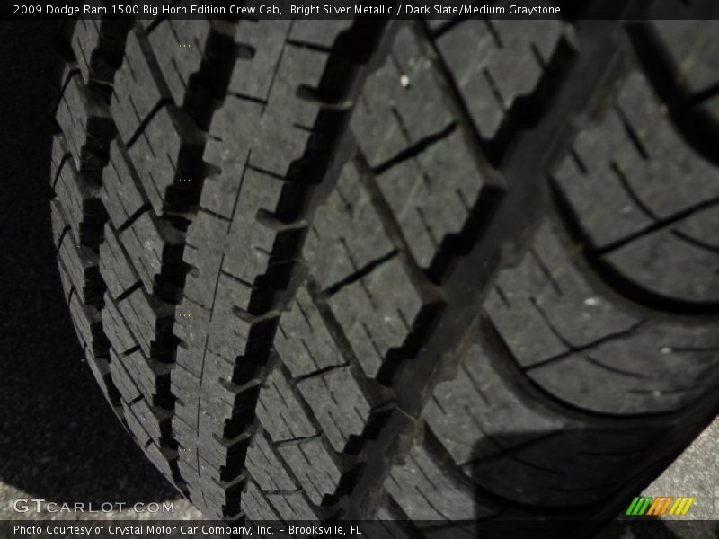 Bright Silver Metallic / Dark Slate/Medium Graystone 2009 Dodge Ram 1500 Big Horn Edition Crew Cab