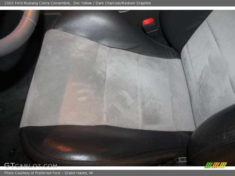 Zinc Yellow / Dark Charcoal/Medium Graphite 2003 Ford Mustang Cobra Convertible