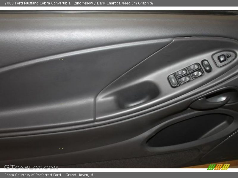 Zinc Yellow / Dark Charcoal/Medium Graphite 2003 Ford Mustang Cobra Convertible