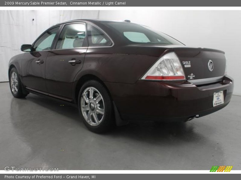 Cinnamon Metallic / Light Camel 2009 Mercury Sable Premier Sedan