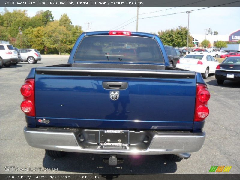 Patriot Blue Pearl / Medium Slate Gray 2008 Dodge Ram 1500 TRX Quad Cab