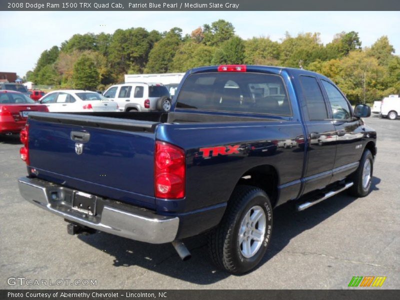 Patriot Blue Pearl / Medium Slate Gray 2008 Dodge Ram 1500 TRX Quad Cab