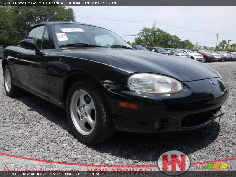 Brilliant Black Metallic / Black 2000 Mazda MX-5 Miata Roadster