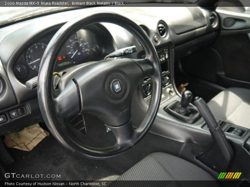 Brilliant Black Metallic / Black 2000 Mazda MX-5 Miata Roadster