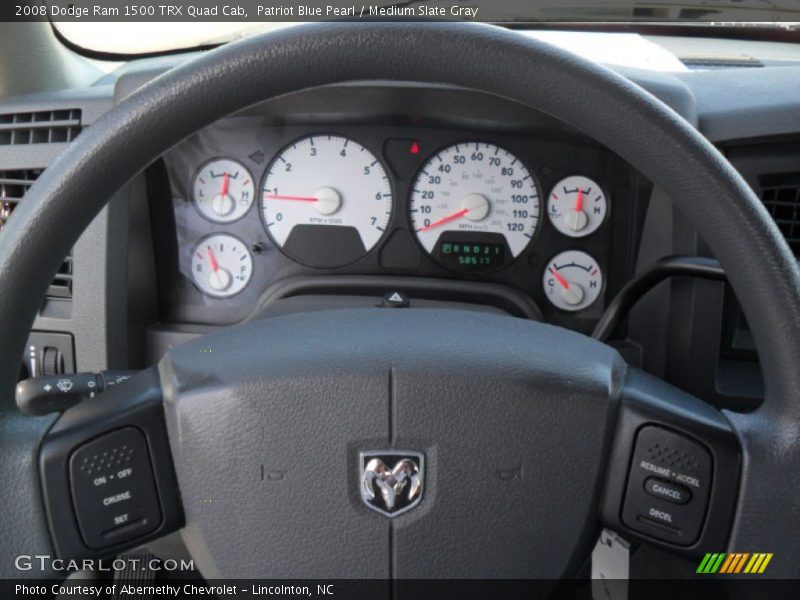 Patriot Blue Pearl / Medium Slate Gray 2008 Dodge Ram 1500 TRX Quad Cab