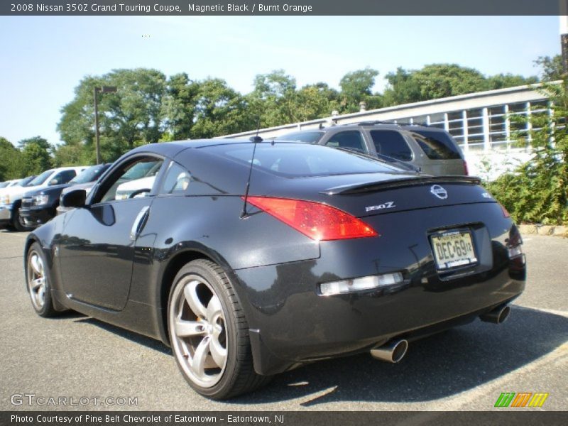 Magnetic Black / Burnt Orange 2008 Nissan 350Z Grand Touring Coupe