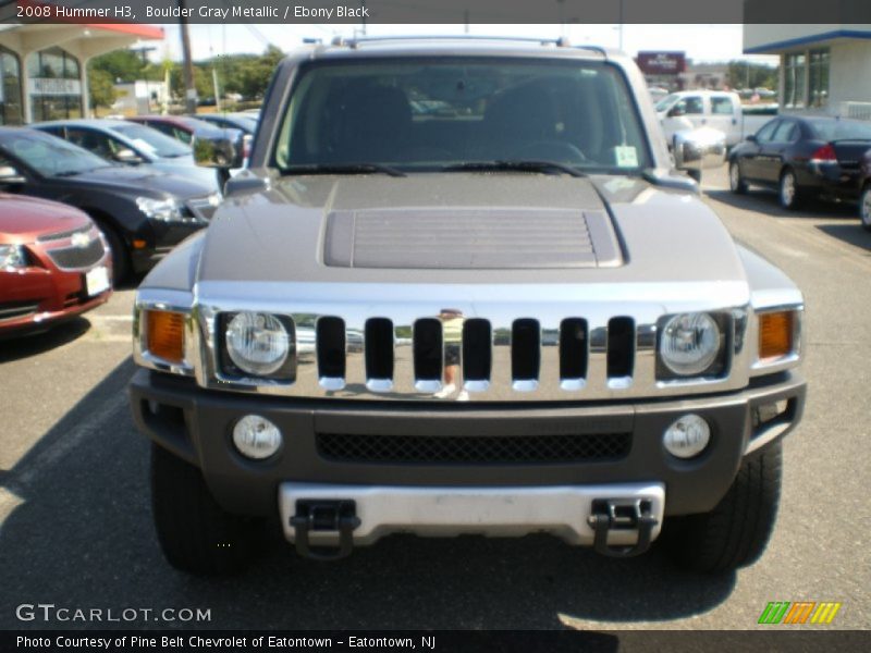 Boulder Gray Metallic / Ebony Black 2008 Hummer H3